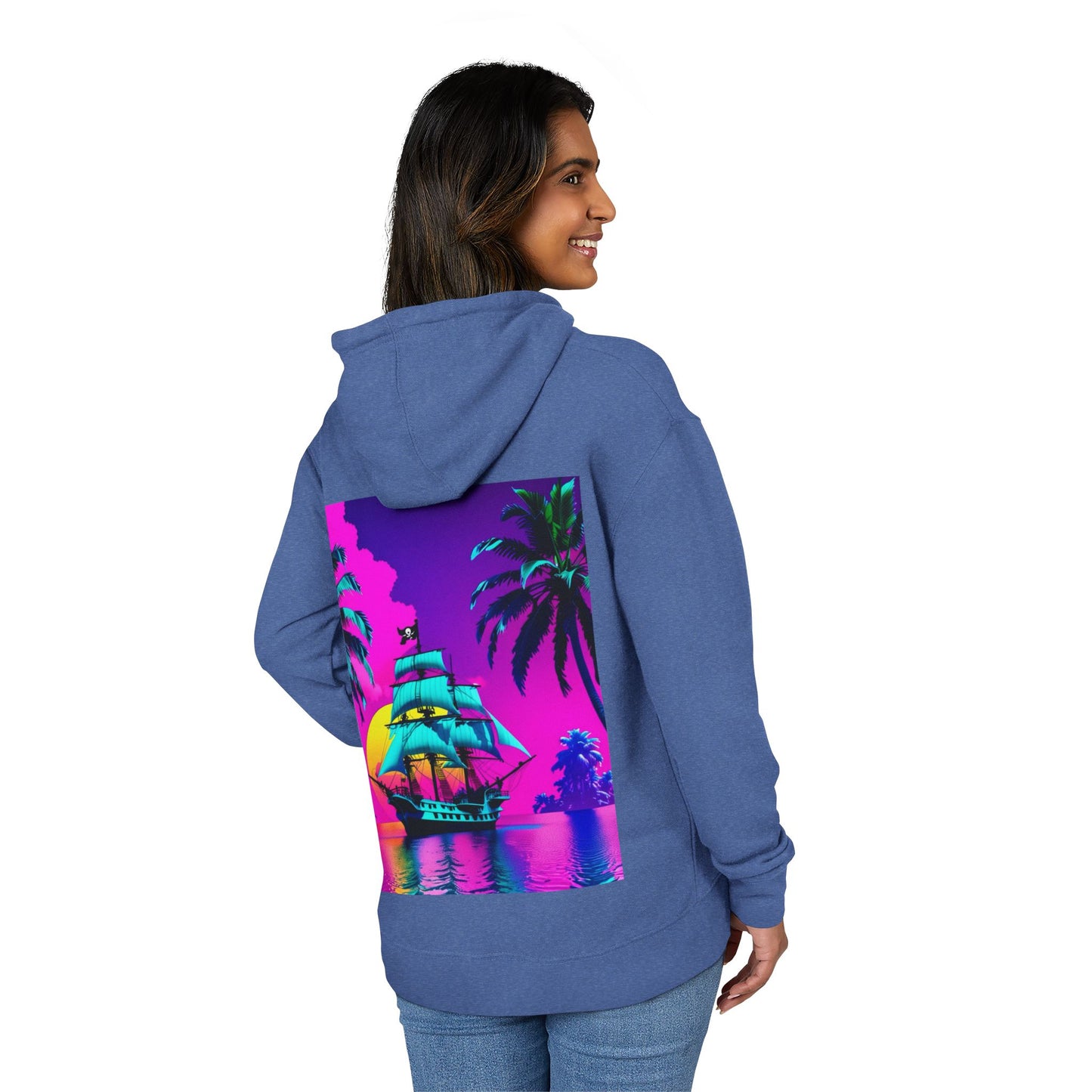 Neon Seas Tropical Paradise Hoodie