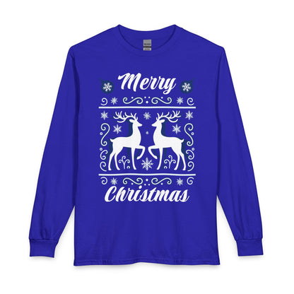 Merry Christmas Reindeer Long Sleeve Shirt