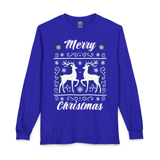 Merry Christmas Reindeer Long Sleeve Shirt