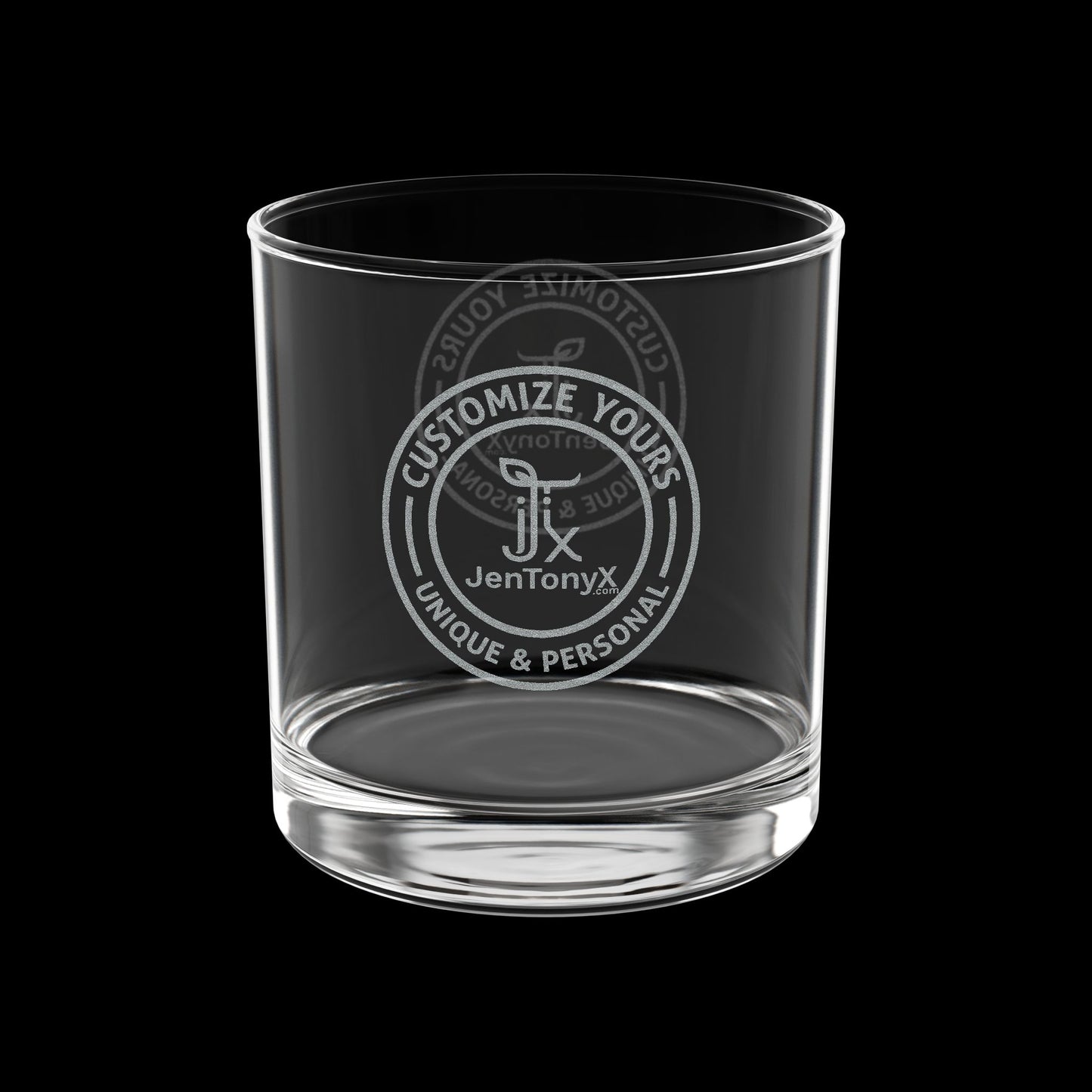 Engraved 10.5oz Whiskey Glass – Personalized Rocks Glass for Whiskey, Bourbon & Scotch