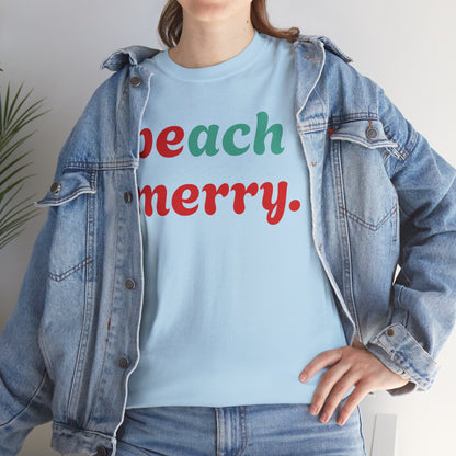“Beach Merry” — Holiday T-Shirt