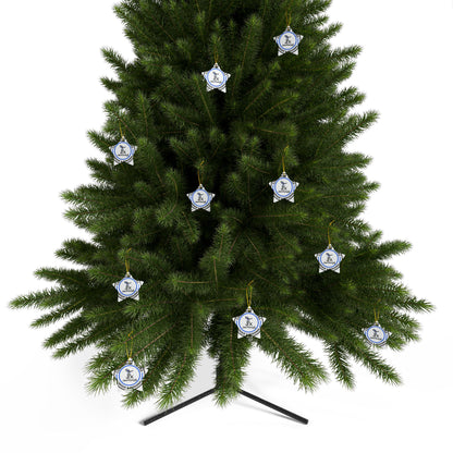 Personalized Ceramic Ornament – Christmas Tree Decoration (Double-Sided)