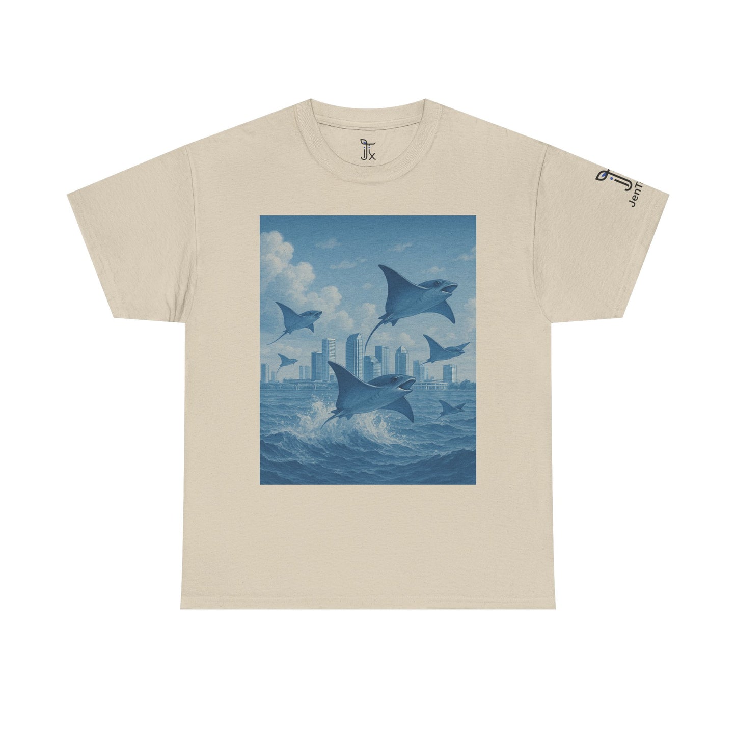 Rise Above - Sting Ray, Ocean Vibe - Cotton T-Shirt - Unisex