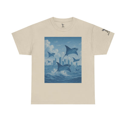 Rise Above - Sting Ray, Ocean Vibe - Cotton T-Shirt - Unisex