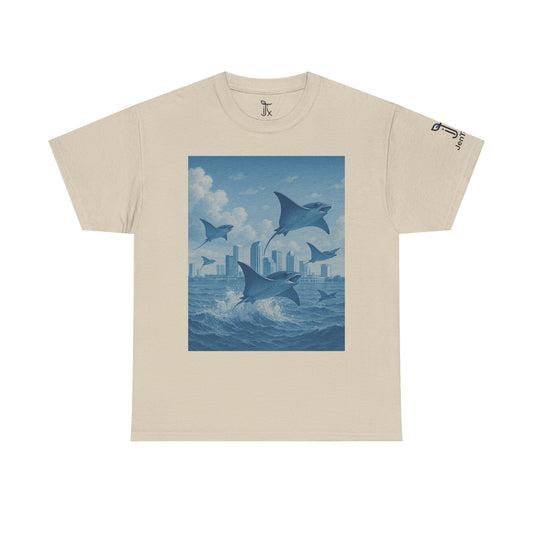 Rise Above - Sting Ray, Ocean Vibe - Cotton T-Shirt - Unisex