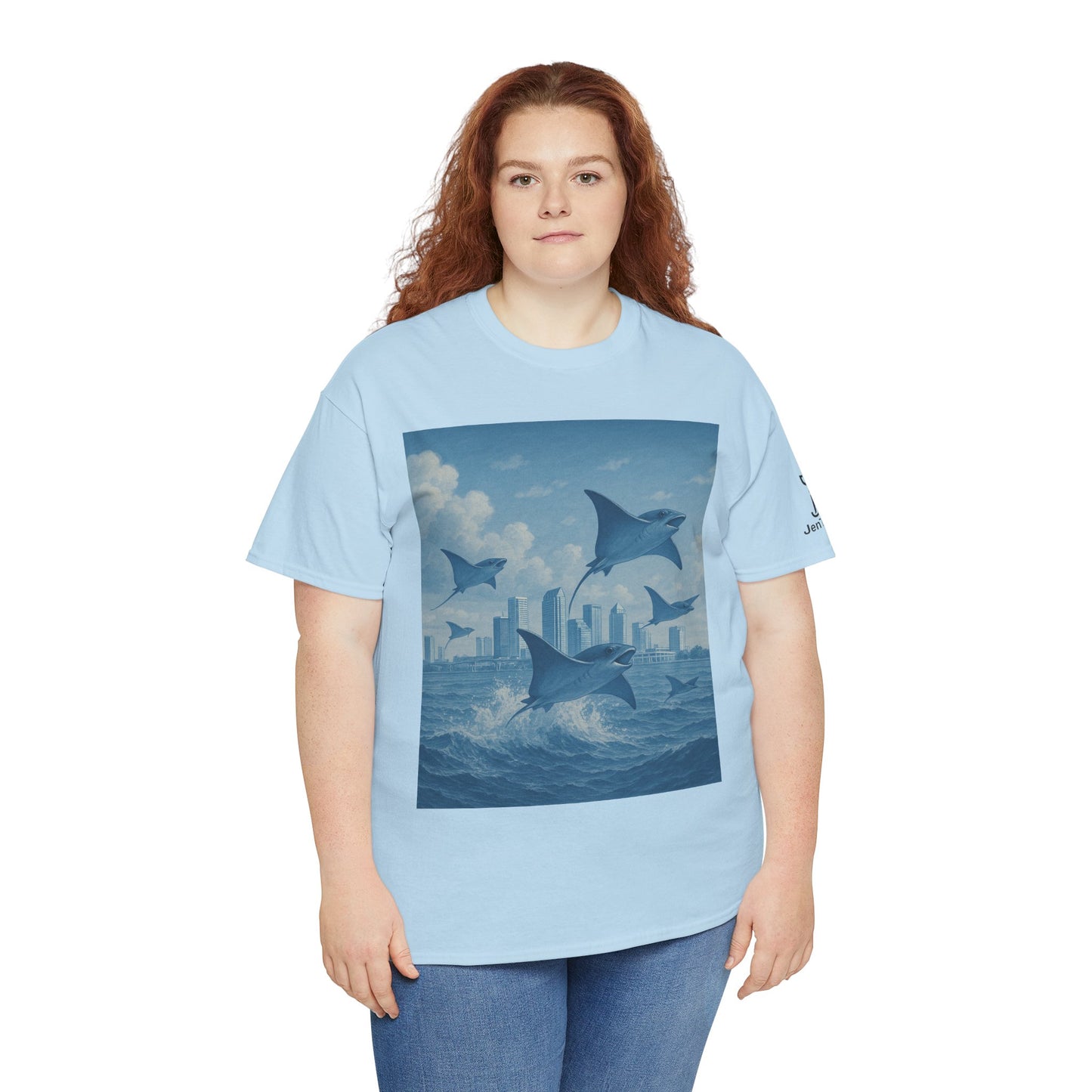 Rise Above - Sting Ray, Ocean Vibe - Cotton T-Shirt - Unisex