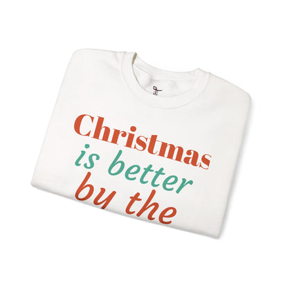 “Christmas Is Better by the Beach” — Holiday Crewneck Sweatshirt