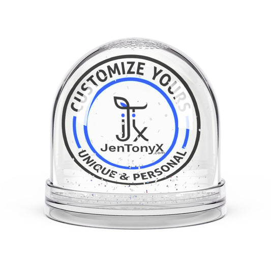 Customizable Snow Globe – Personalized Desk Ornament, Unique Corporate or Holiday Gift