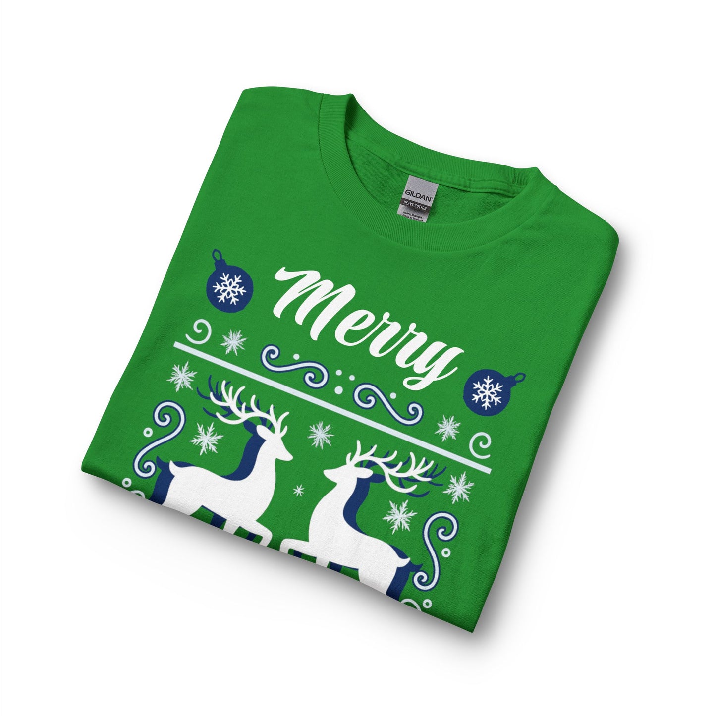 Merry Christmas Reindeer Long Sleeve Shirt