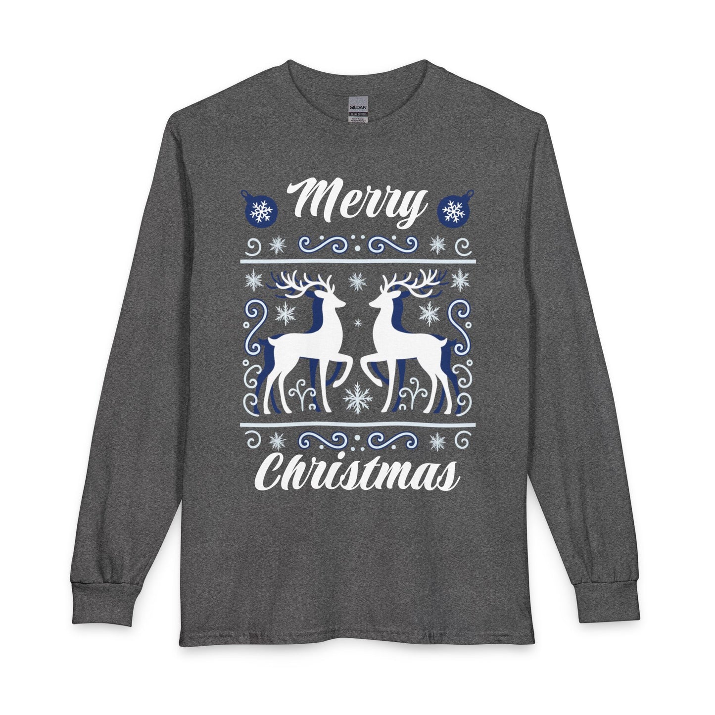 Merry Christmas Reindeer Long Sleeve Shirt