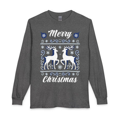 Merry Christmas Reindeer Long Sleeve Shirt