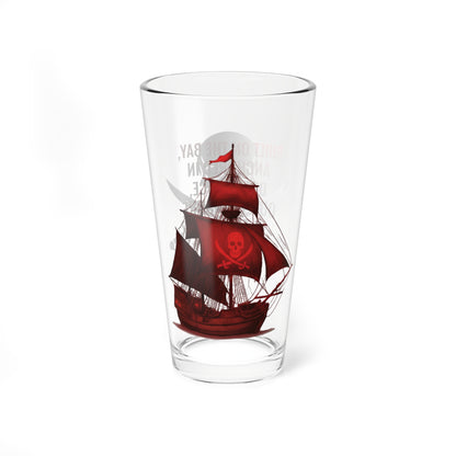 Red Marauders - Gasparilla Edition - Pirate Themed Pint Glass, 16oz