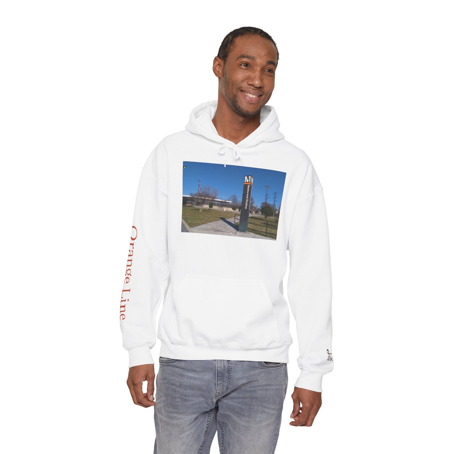 Orange Line Metro Hoodie