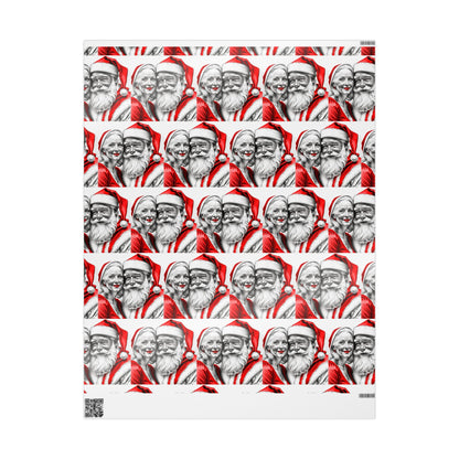 Mr. and Mrs. Claus — Holiday Wrapping Paper Rolls