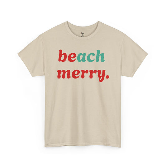 “Beach Merry” — Holiday T-Shirt
