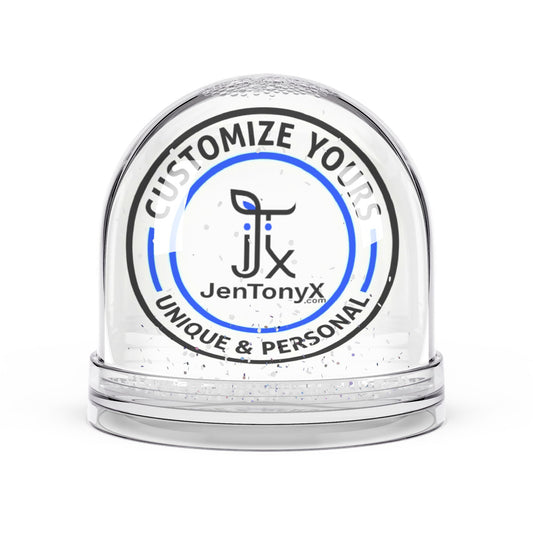 Customizable Snow Globe – Personalized Desk Ornament, Unique Corporate or Holiday Gift