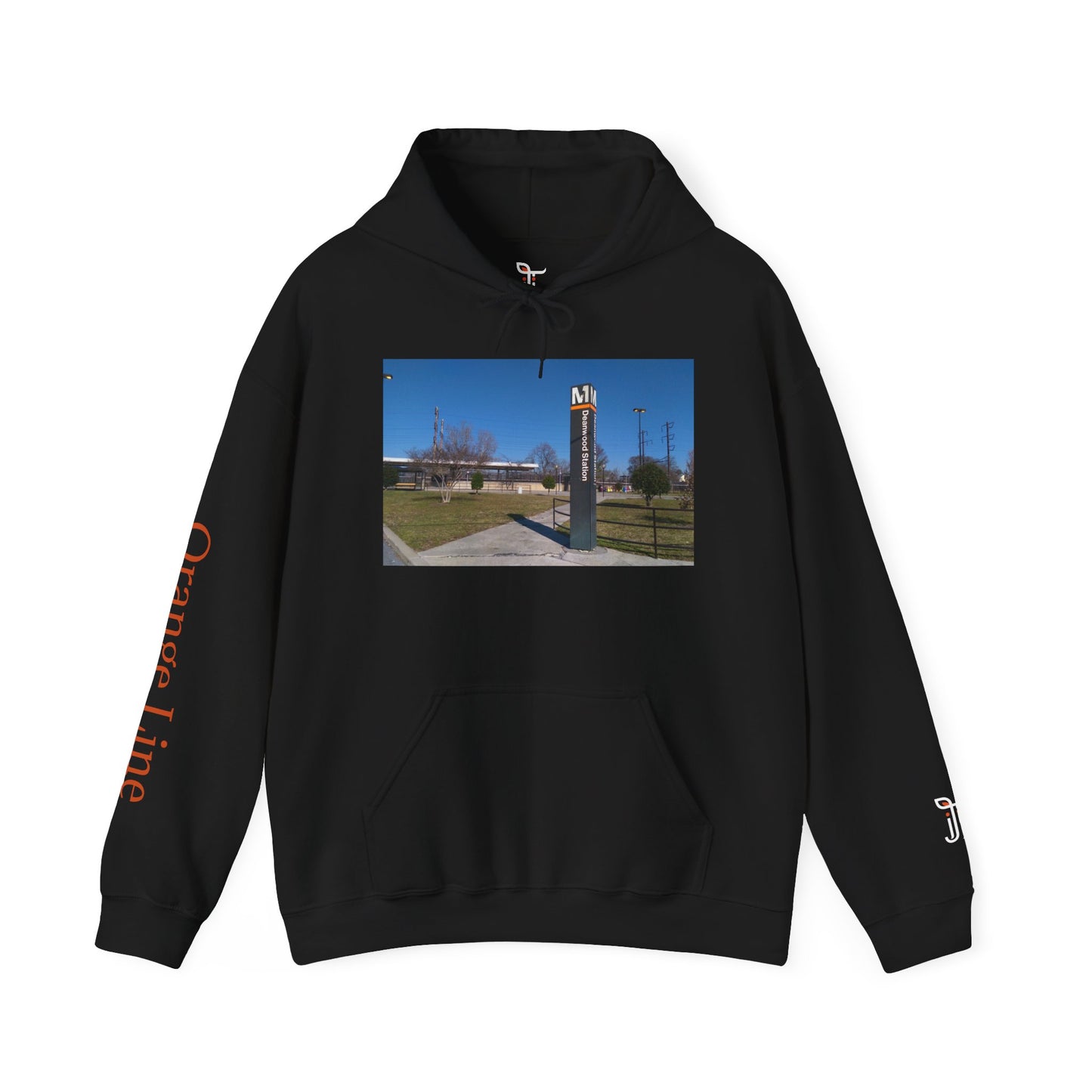 Orange Line Metro Hoodie