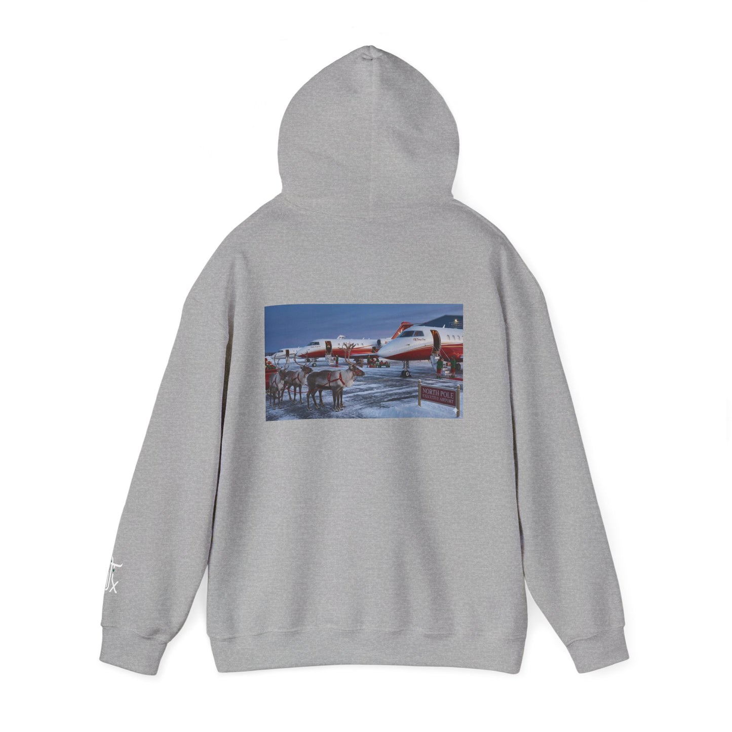 Elf Force One Hoodie — North Pole Executive Airport Crew Sweatshirt