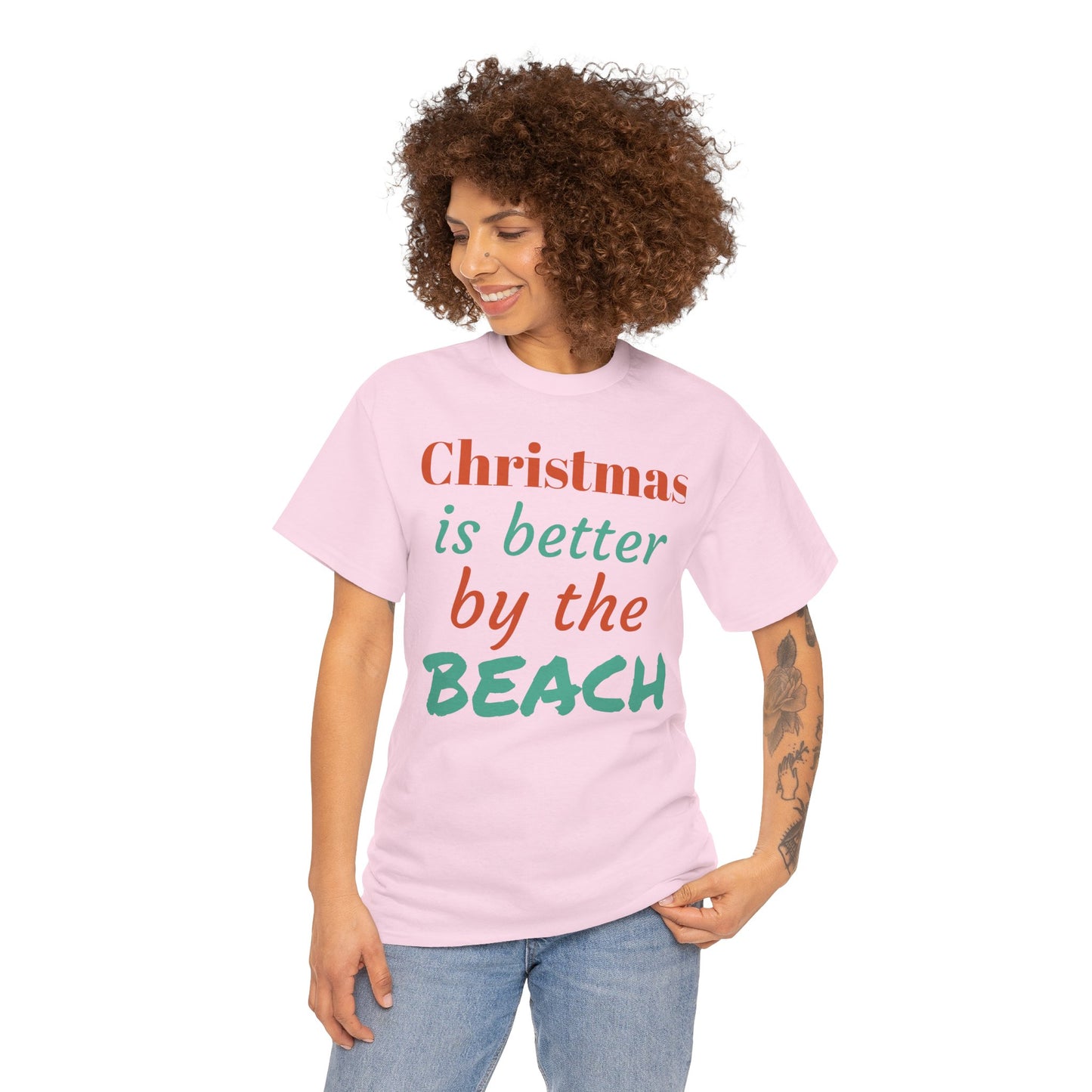 “Christmas Is Better by the Beach” — Holiday T-Shirt