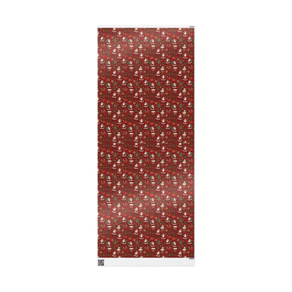 Christmas Santa Print — Holiday Wrapping Paper Rolls
