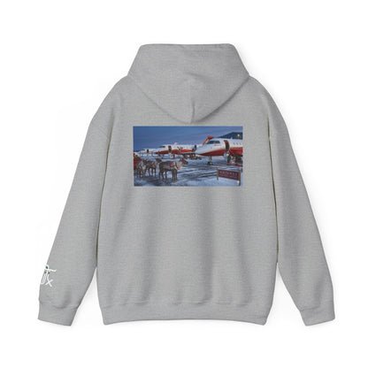 Elf Force One Hoodie — North Pole Executive Airport Crew Sweatshirt