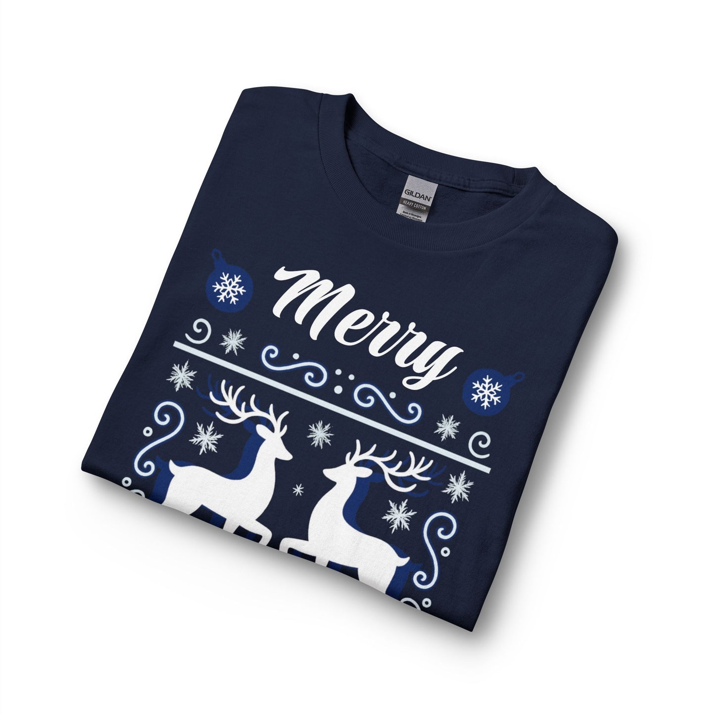 Merry Christmas Reindeer Long Sleeve Shirt