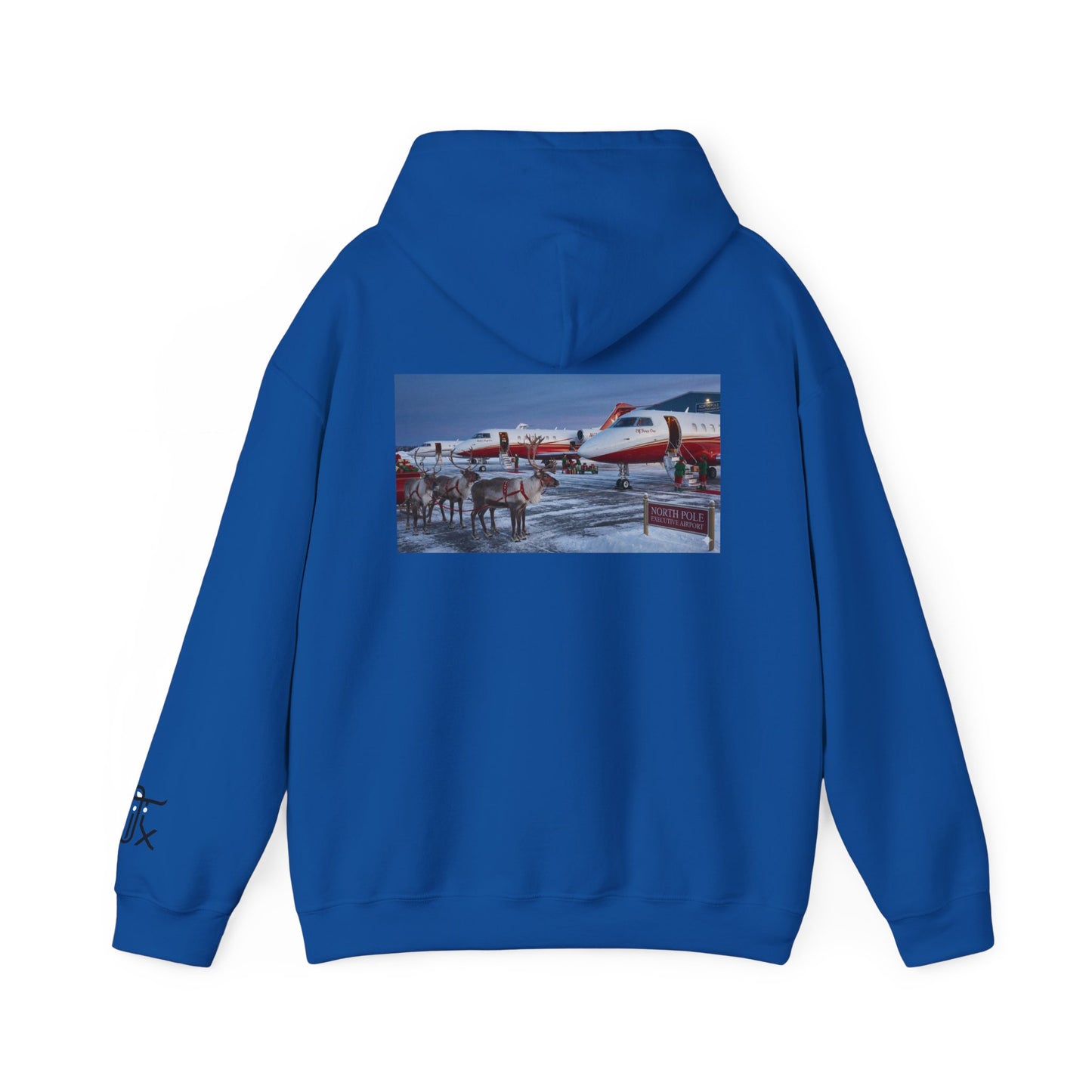 Elf Force One Hoodie — North Pole Executive Airport Crew Sweatshirt