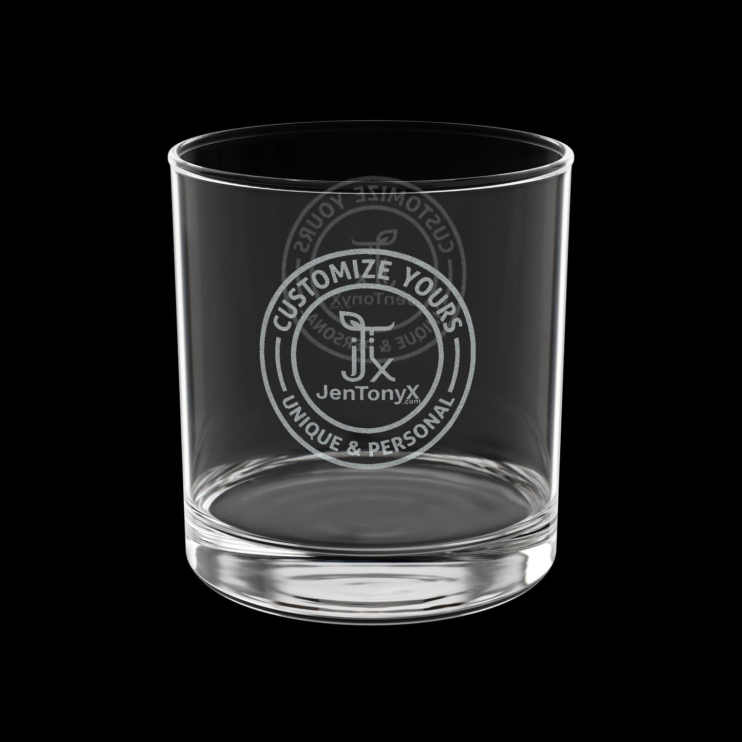 Engraved 10.5oz Whiskey Glass – Personalized Rocks Glass for Whiskey, Bourbon & Scotch