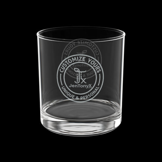 Engraved 10.5oz Whiskey Glass – Personalized Rocks Glass for Whiskey, Bourbon & Scotch