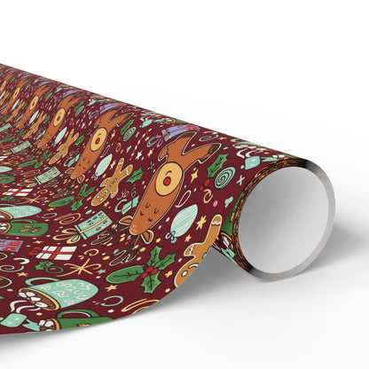 Christmas Cookies and Reindeer — Wrapping Paper Roll