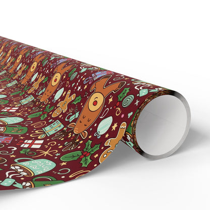 Christmas Cookies and Reindeer — Wrapping Paper Roll
