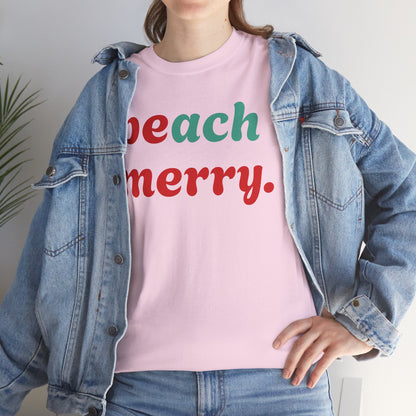 “Beach Merry” — Holiday T-Shirt