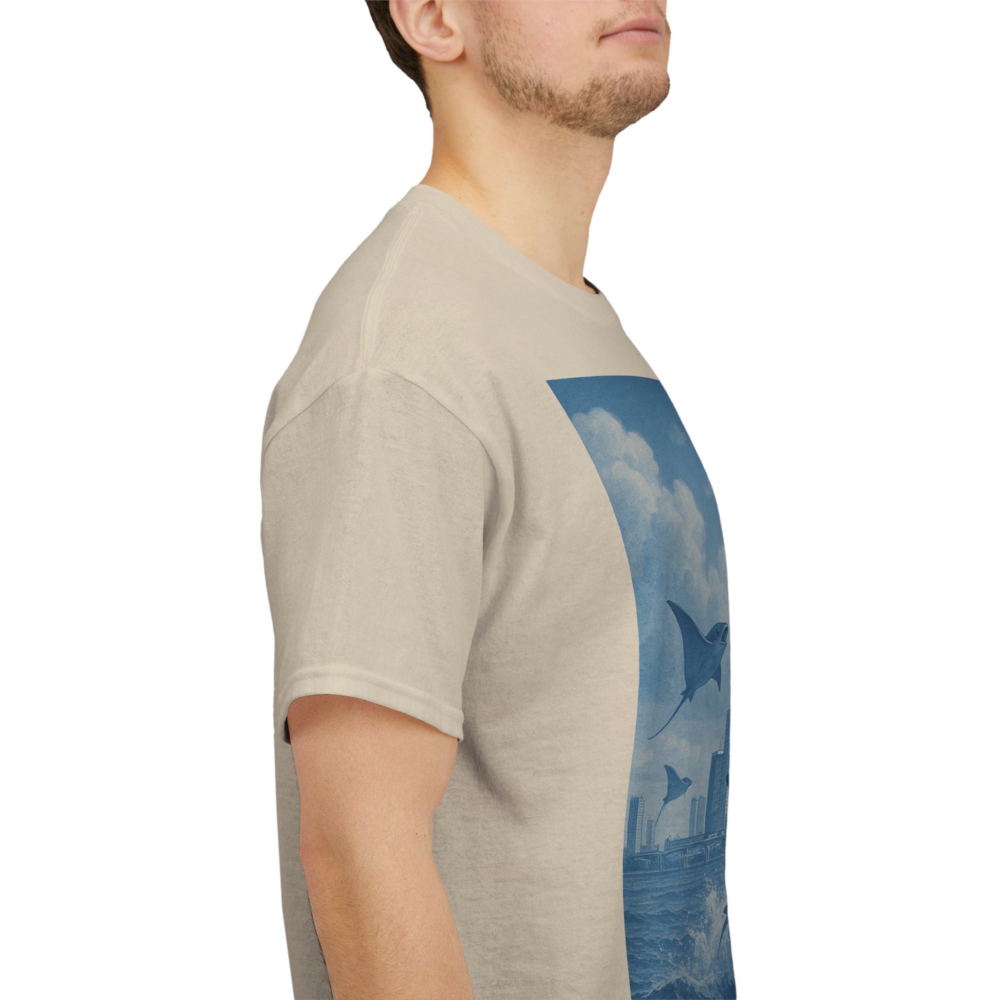 Rise Above - Sting Ray, Ocean Vibe - Cotton T-Shirt - Unisex