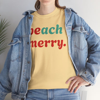 “Beach Merry” — Holiday T-Shirt
