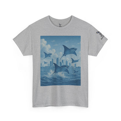 Rise Above - Sting Ray, Ocean Vibe - Cotton T-Shirt - Unisex