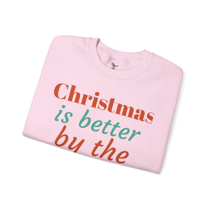 “Christmas Is Better by the Beach” — Holiday Crewneck Sweatshirt