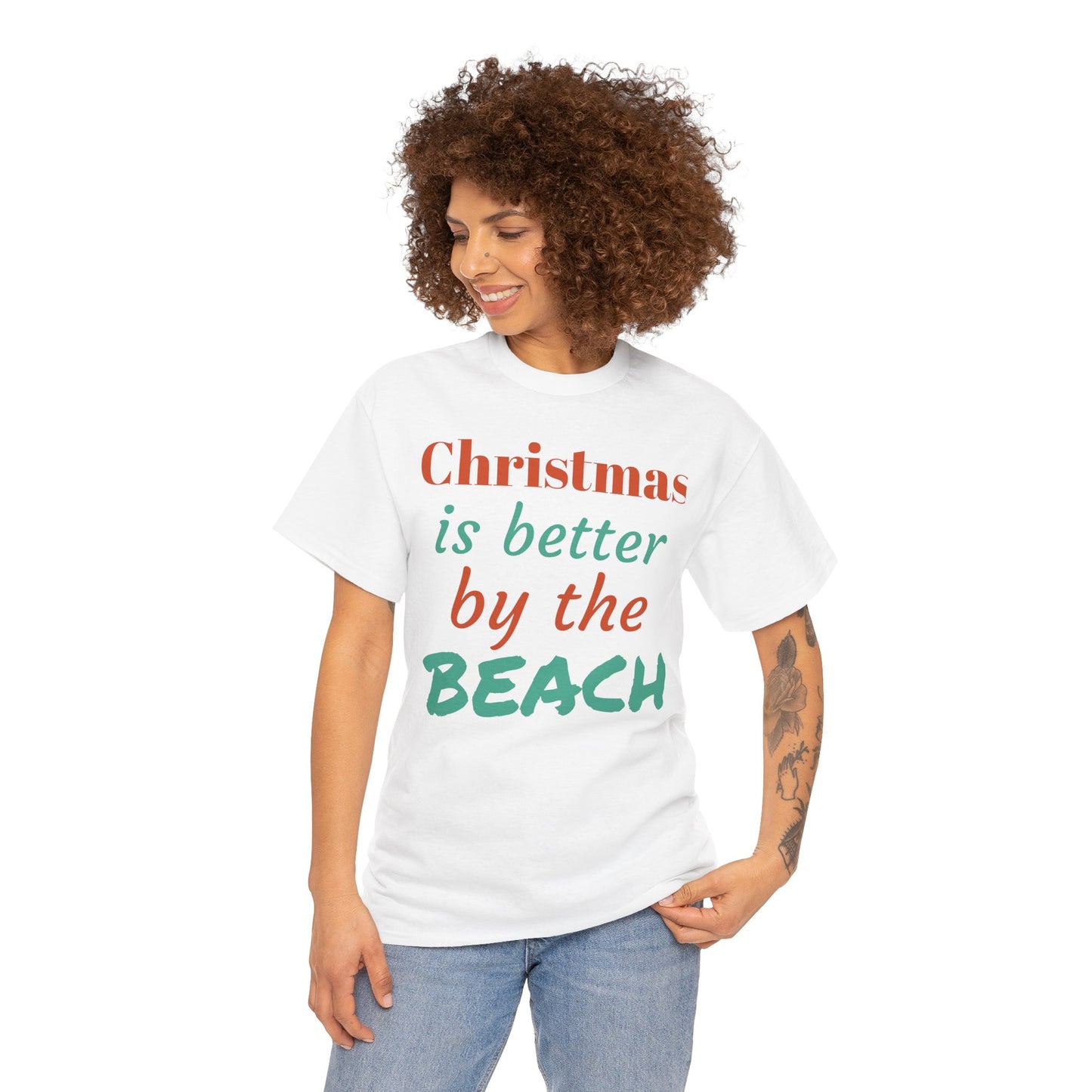 “Christmas Is Better by the Beach” — Holiday T-Shirt