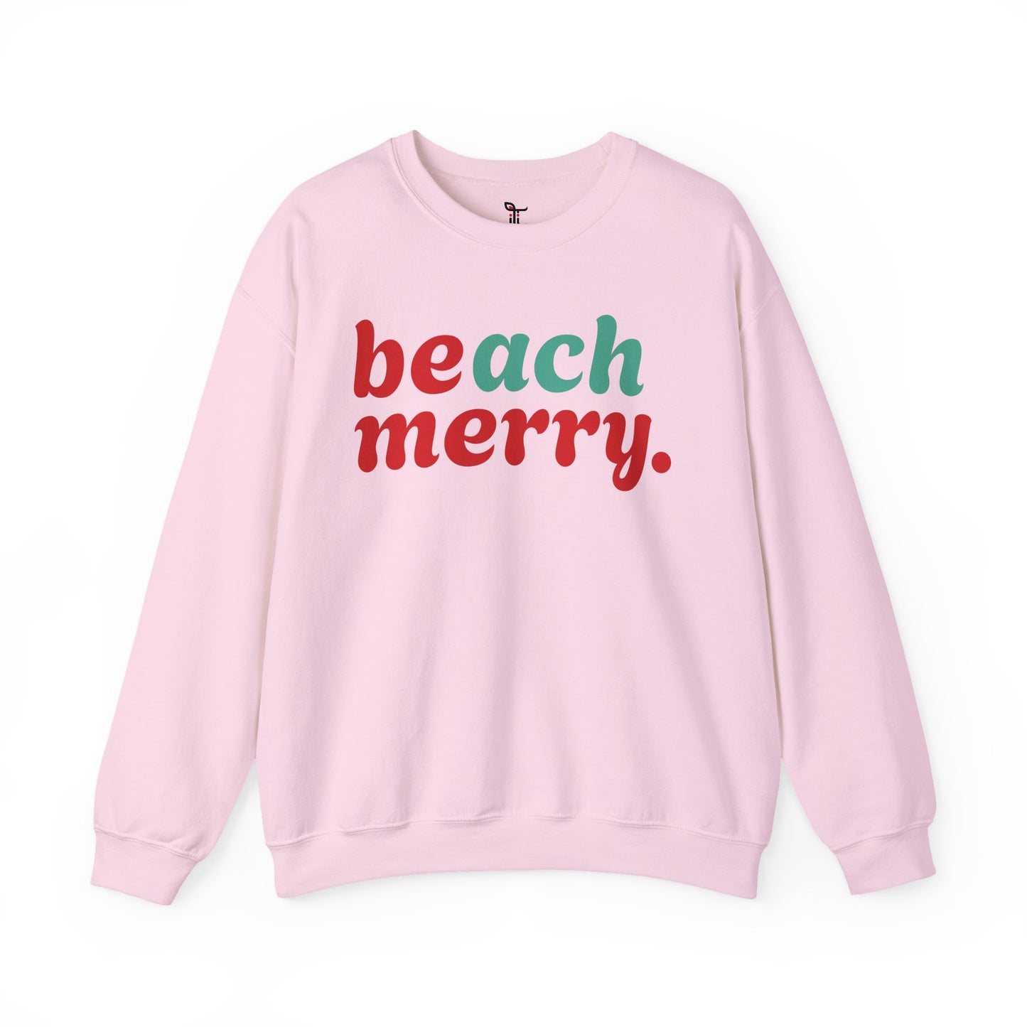 “Beach Merry” — Holiday Cozy Crewneck Sweatshirt