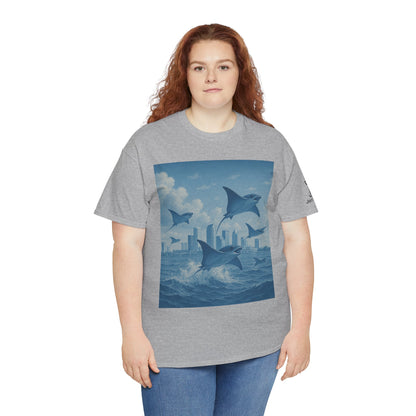 Rise Above - Sting Ray, Ocean Vibe - Cotton T-Shirt - Unisex